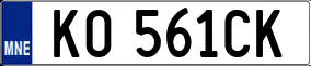 Trailer License Plate